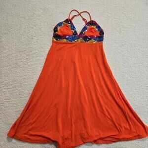 Rocawear Sequin Bodice Fit and Flare Sundress Size L Party Y2K